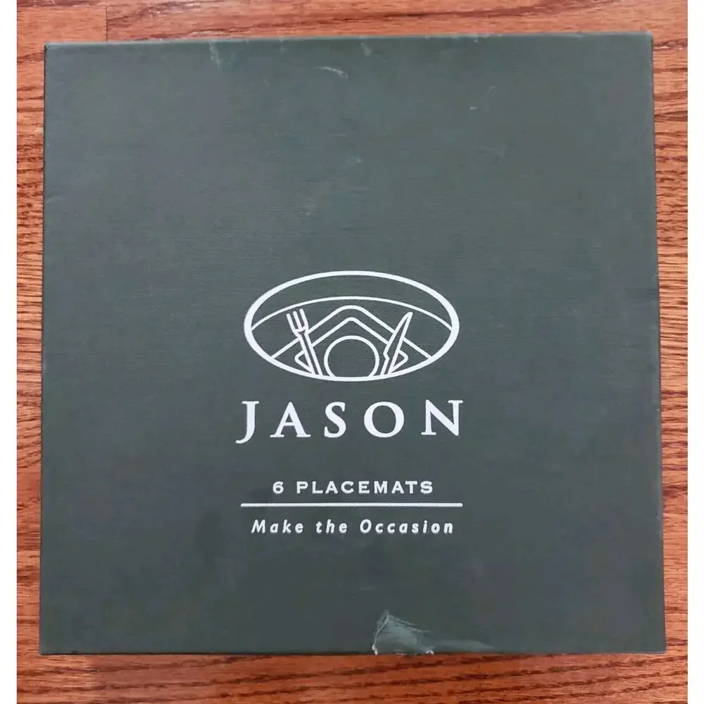 Set of 6 Jason Round Placemats Australian Animals Wakefield Cork Backed w/‎ Box